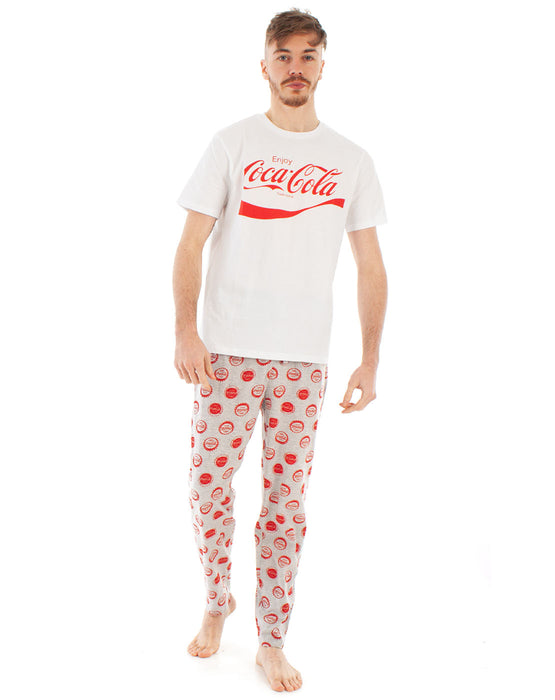 Coca Cola Logo Men S Pyjama Set Vanilla Underground