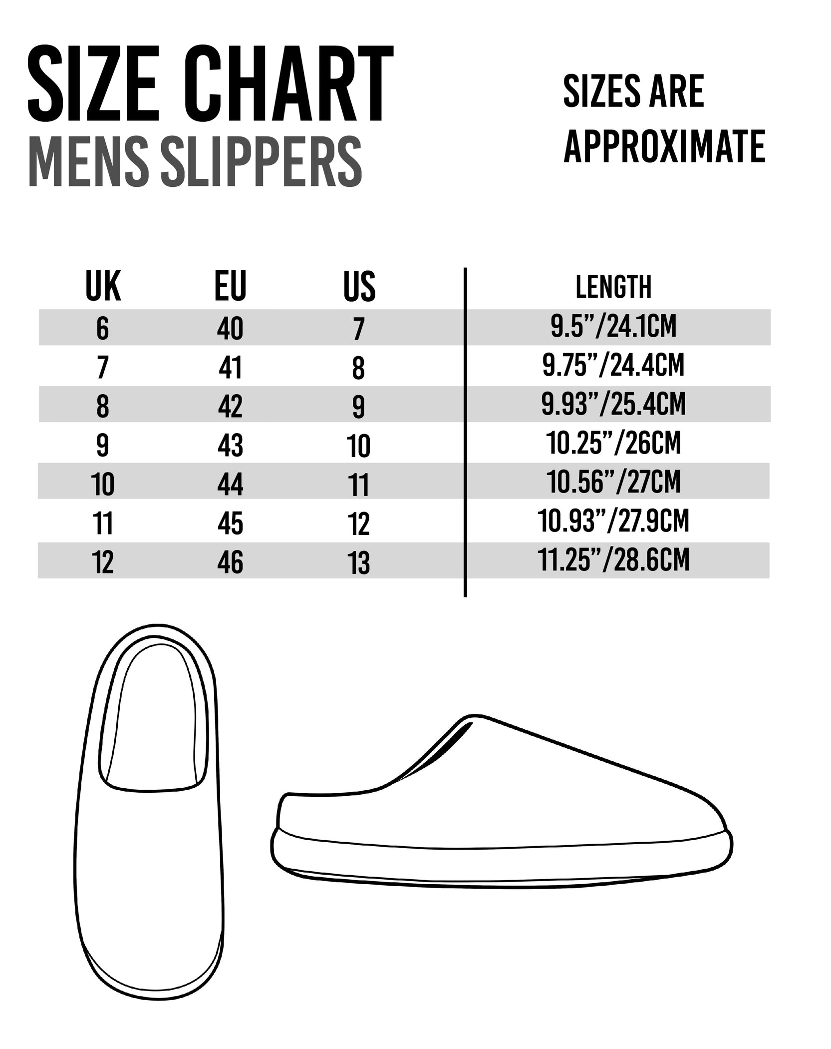 dearfoams-slippers-size-chart