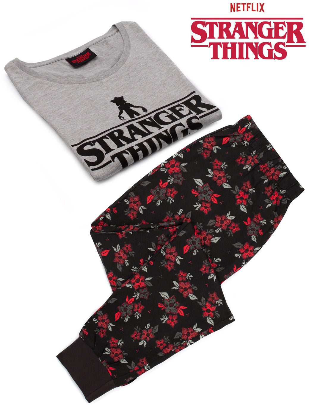 Stranger Things Pyjamas Womens Short OR Long Leg Options PJs — Vanilla ...