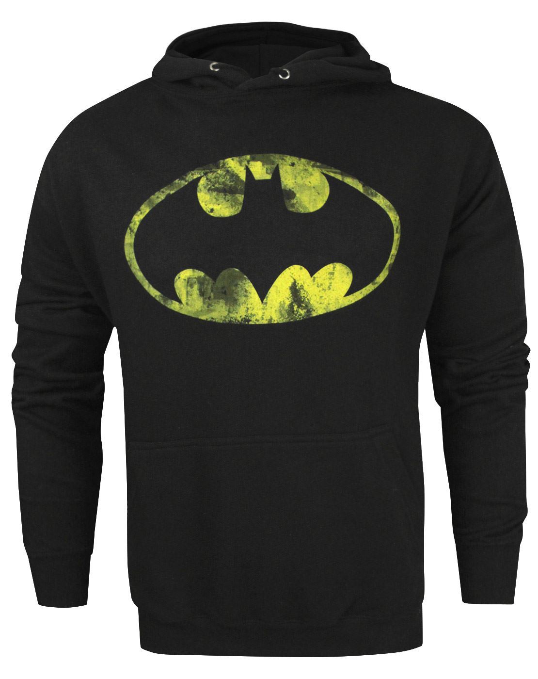 Batman Classic Distressed Logo Men's Hoodie — Vanilla Underground
