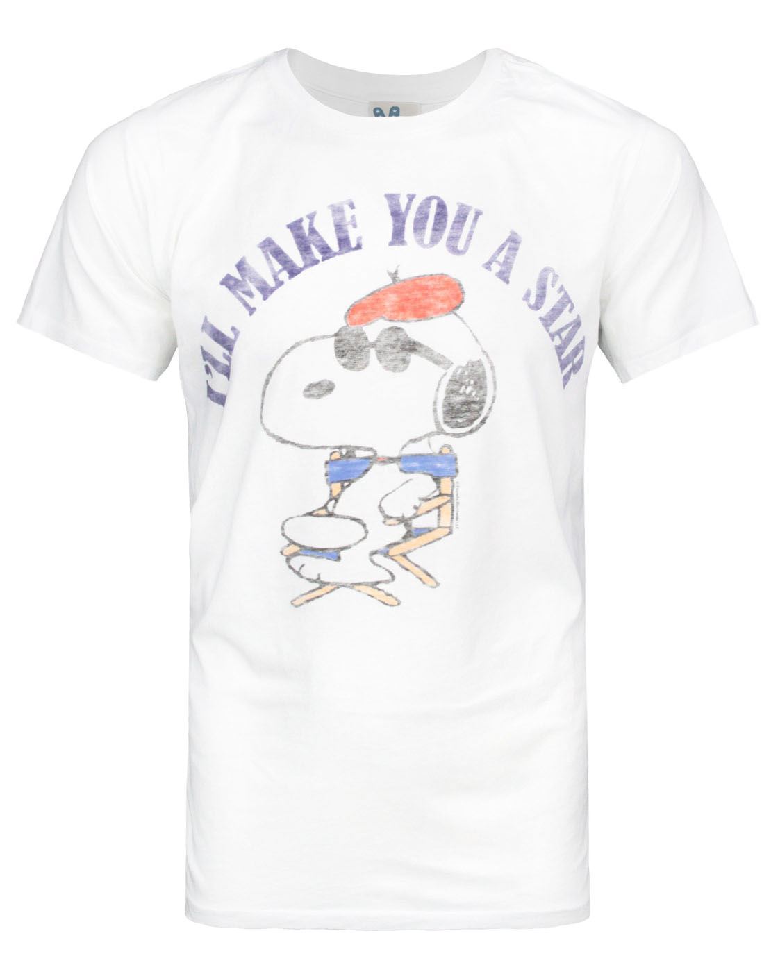 Junk Food Snoopy Make You A Star Men's T-Shirt — Vanilla Underground