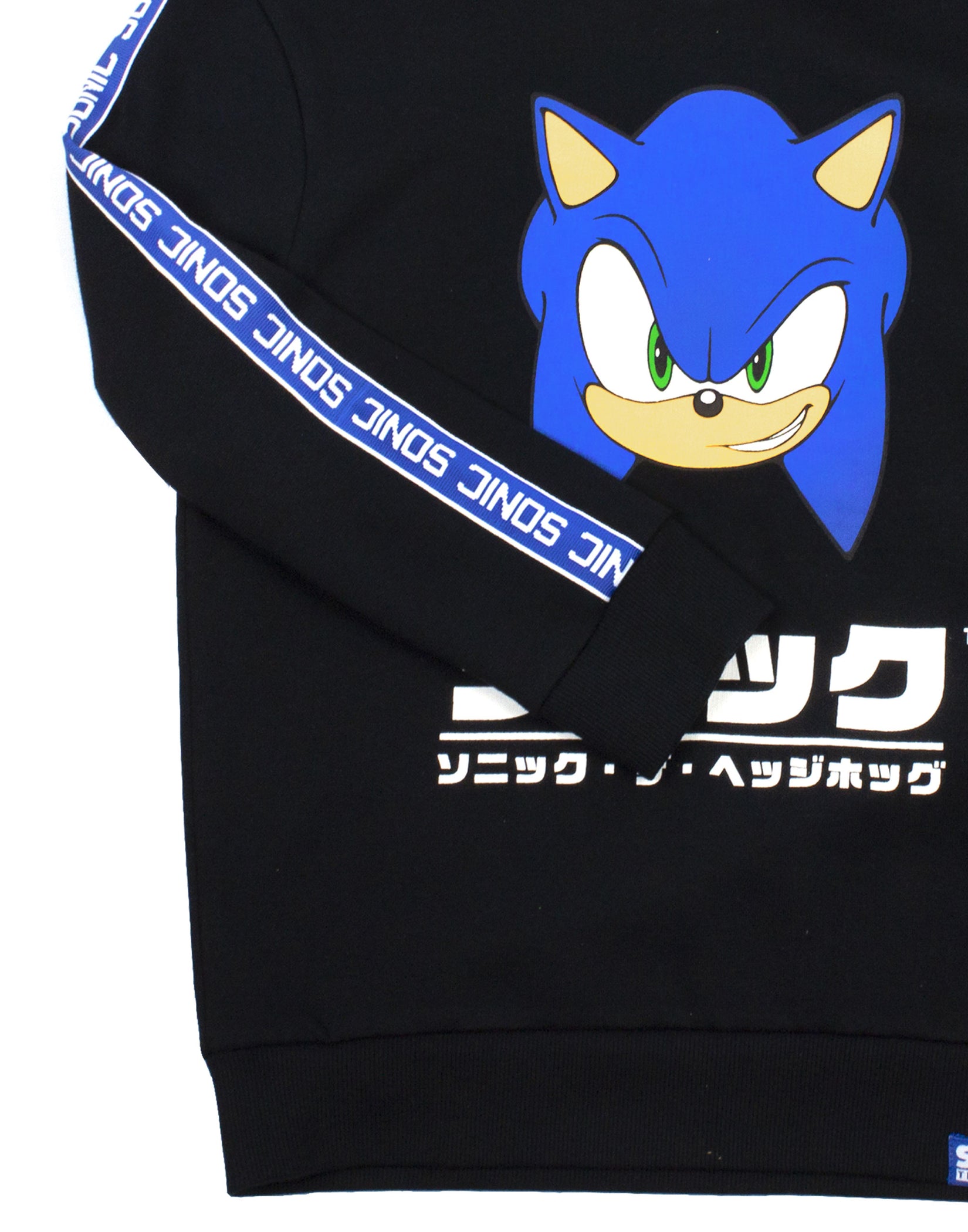 Sonic The Hedgehog Hoodie For Kids Japanese Gamer Black Sweater ...