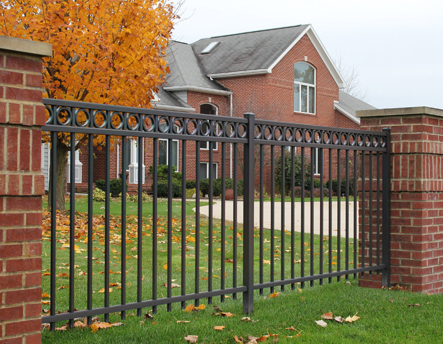 Aluminum Ornamental Flat Top Series A 3-Rail - Standard Picket ...