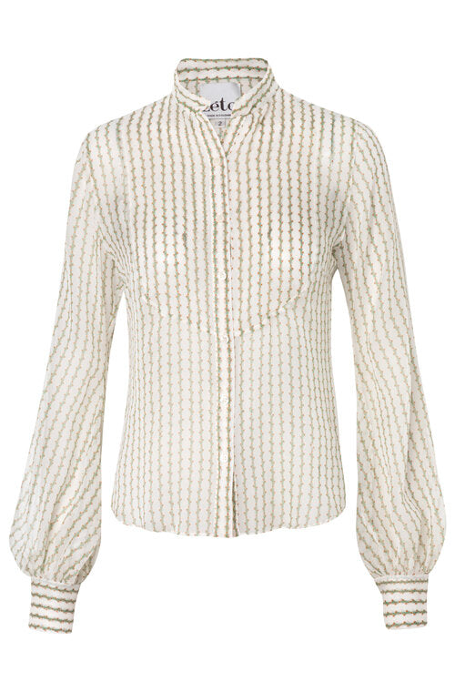 Jane Blouse - Pinstripes