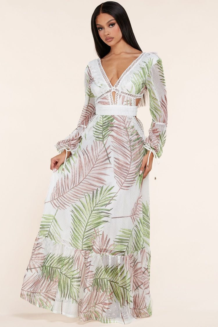 Leaf Maxi Dress