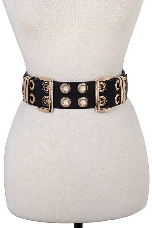 Grommet Accent Stretch Belt