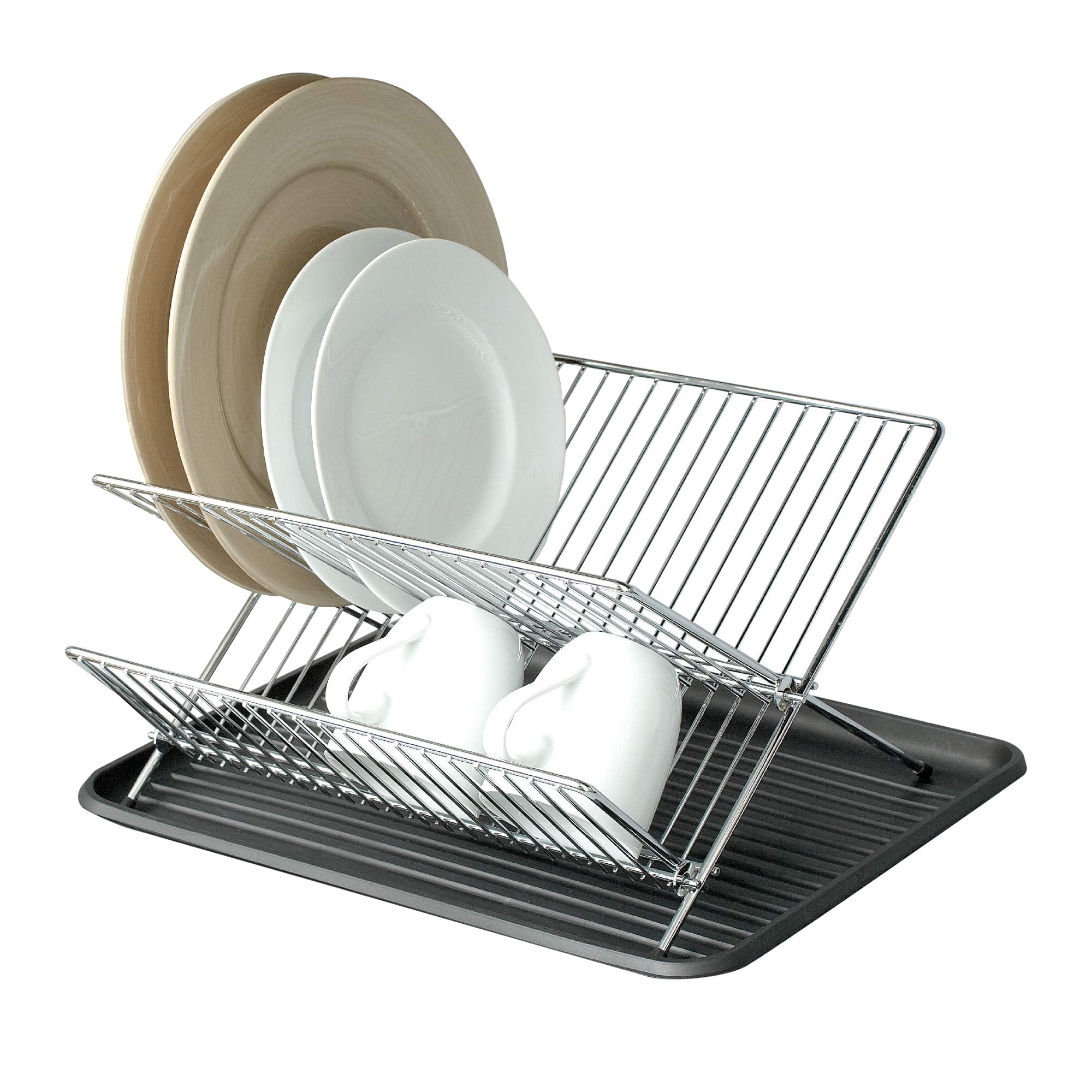 Dish Drainer Rack with In-Sink or Counter Drying - Chrome - Smart Design® 1
