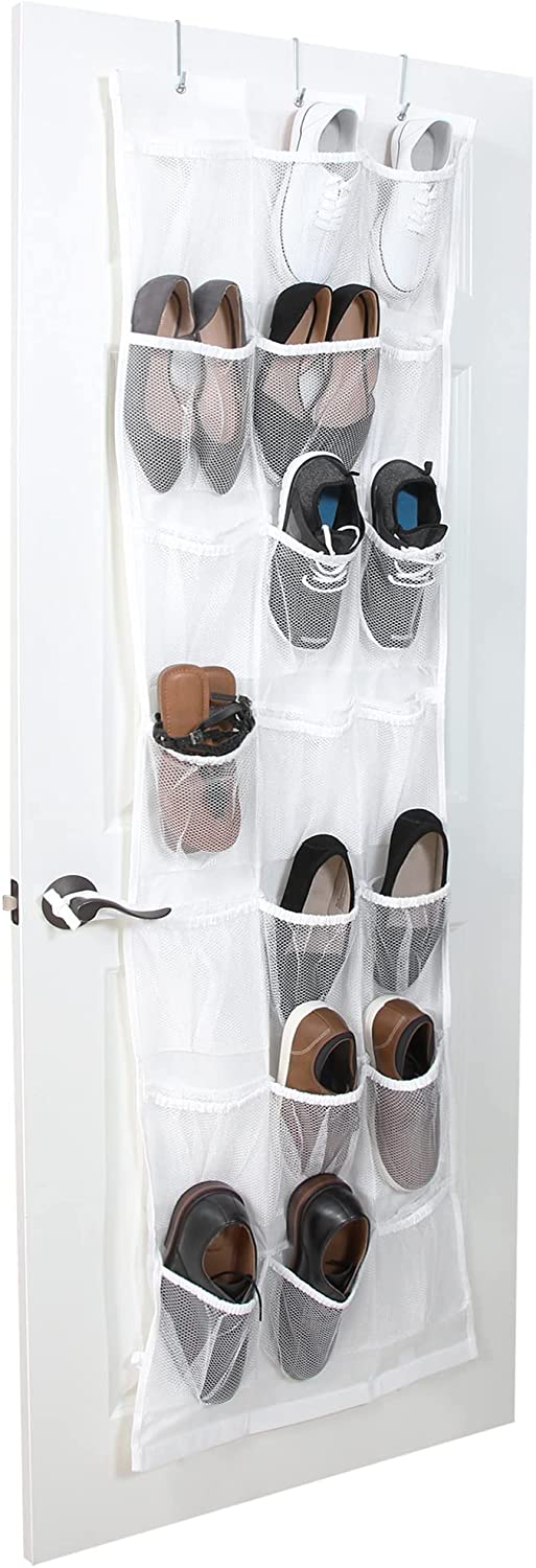 Smart Design Over the Door Pantry Organizer Rack w/ 6 Baskets
