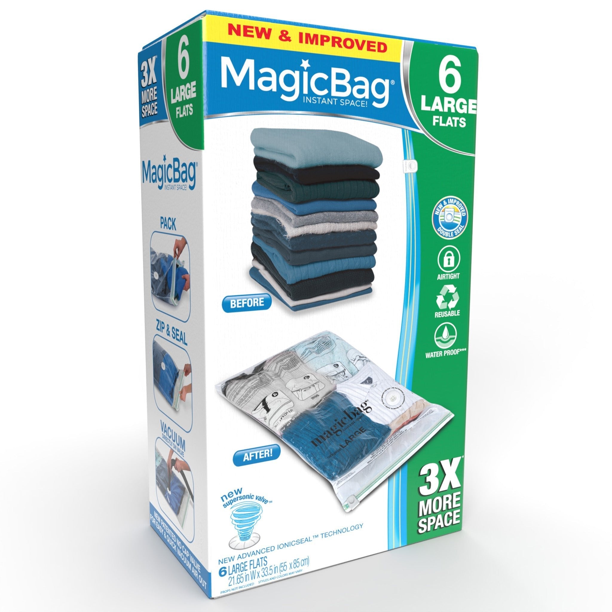 Magicbag Medium Vacuum Storage Cubes, 2-Pack