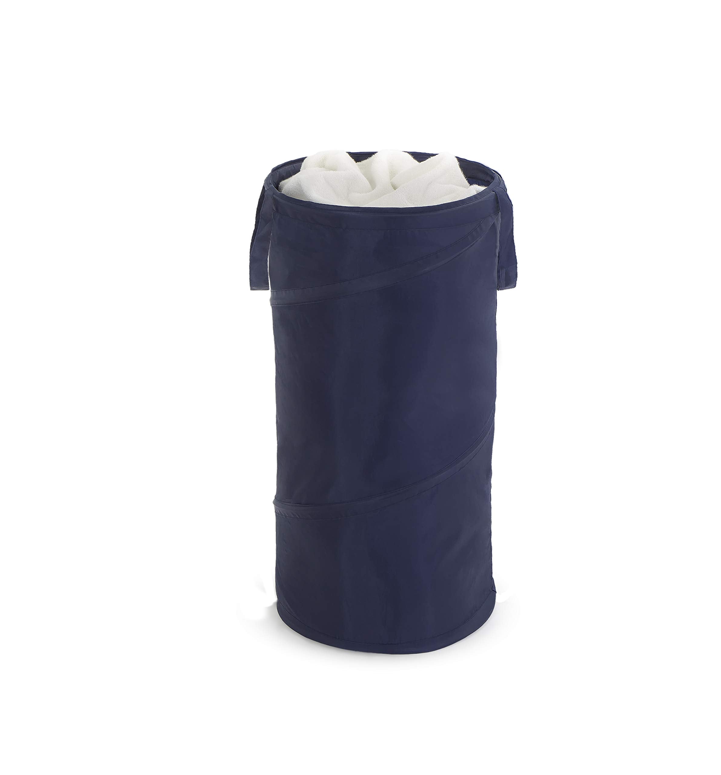 Pro Mart Spiral Laundry Hamper, Blue, 18 x 18 x18