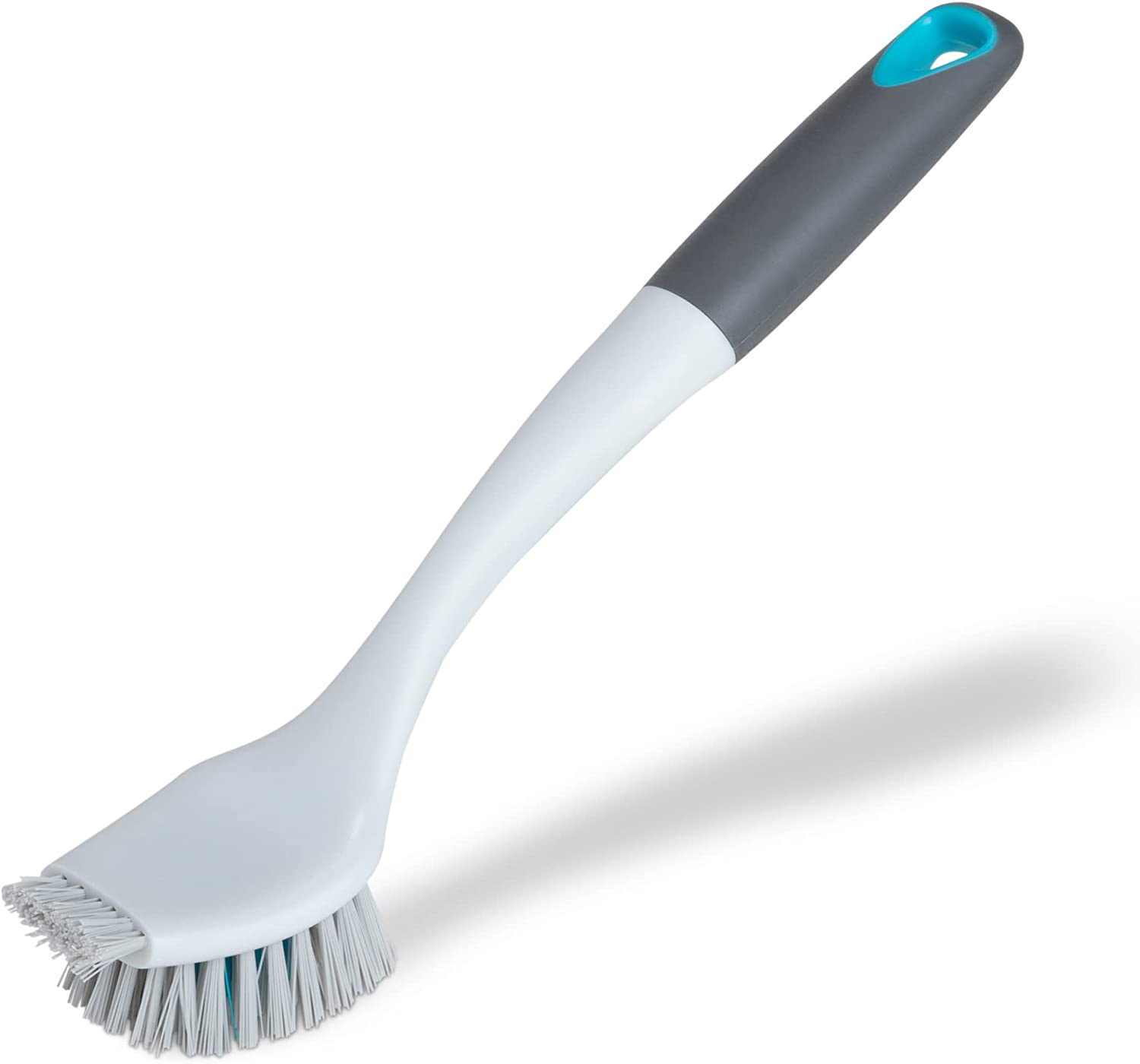 S/STEEL HANDLE KITCHEN SCRUB BRUSH - 24