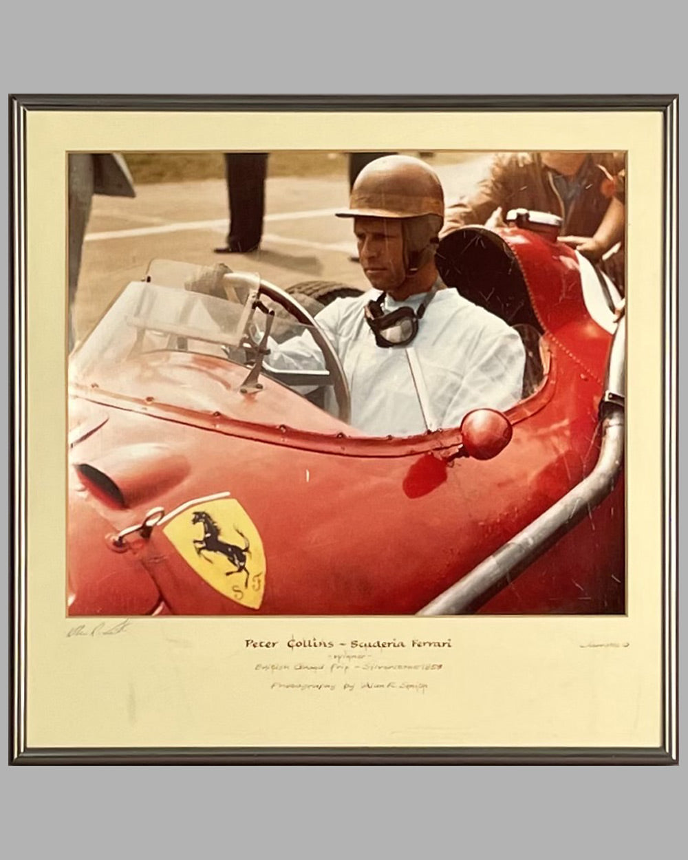 Peter Collins Scuderia Ferrari Color Photograph By Alan Smith L Art Et L Automobile