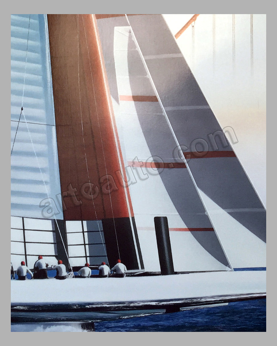 Louis Vuitton Cup, San Francisco, 2013 poster by Razzia – l&#39;art et l&#39;automobile