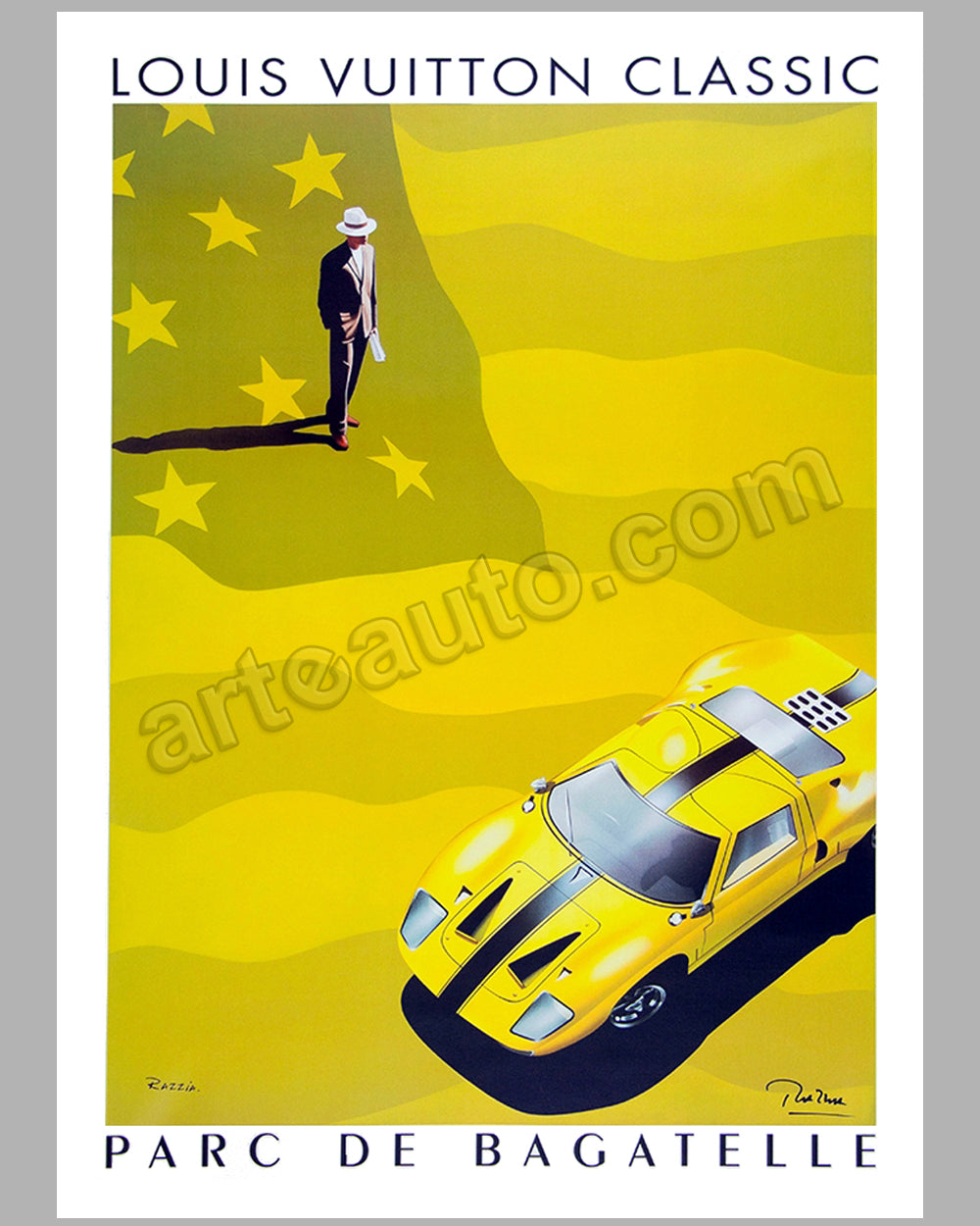 Louis Vuitton Cup 2002 Auckland - Razzia Original Vintage Poster