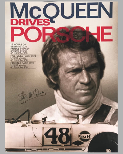 Steve Mcqueen Porsche Poster