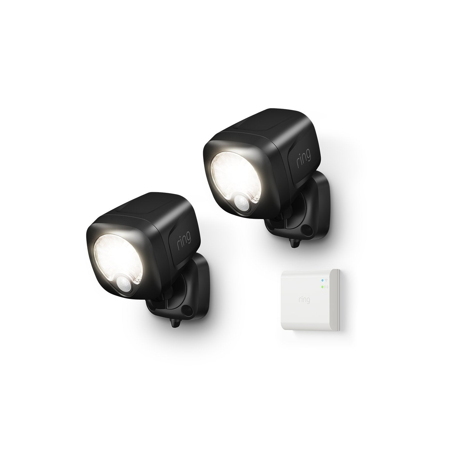 Smart Lighting Spotlight 2-Pack + Bridge - Black:Smart Lighting Spotlight 2-Pack + Bridge