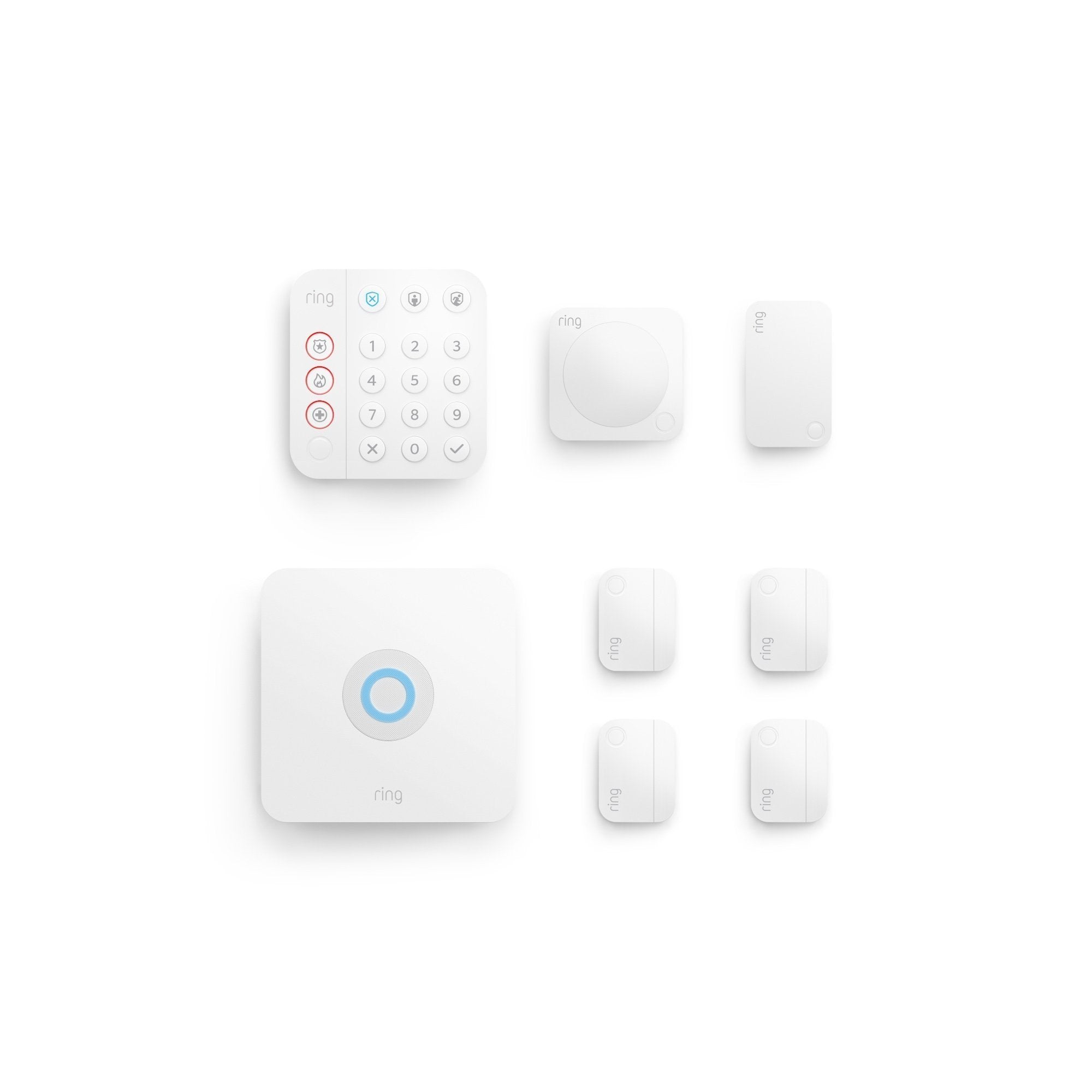 Alarm Security Kit, 8-Piece (2nd Generation) - White:Alarm Security Kit, 8-Piece (2nd Generation)