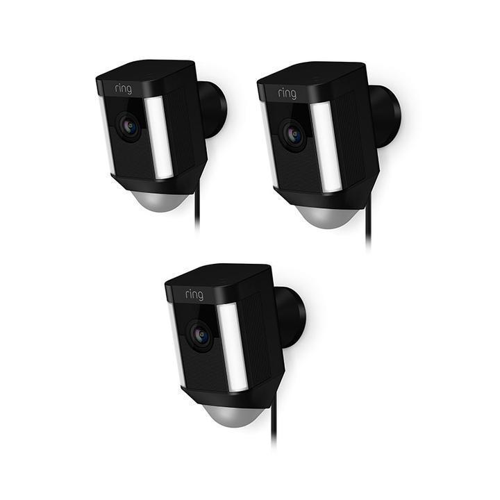 3-Pack Spotlight Cam Wired (for Certified Refurbished) - Black:3-Pack Spotlight Cam Wired (for Certified Refurbished)