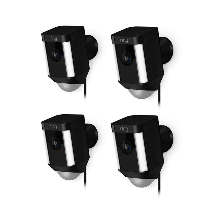 4-Pack Spotlight Cam Wired (for Certified Refurbished) - Black:4-Pack Spotlight Cam Wired (for Certified Refurbished)