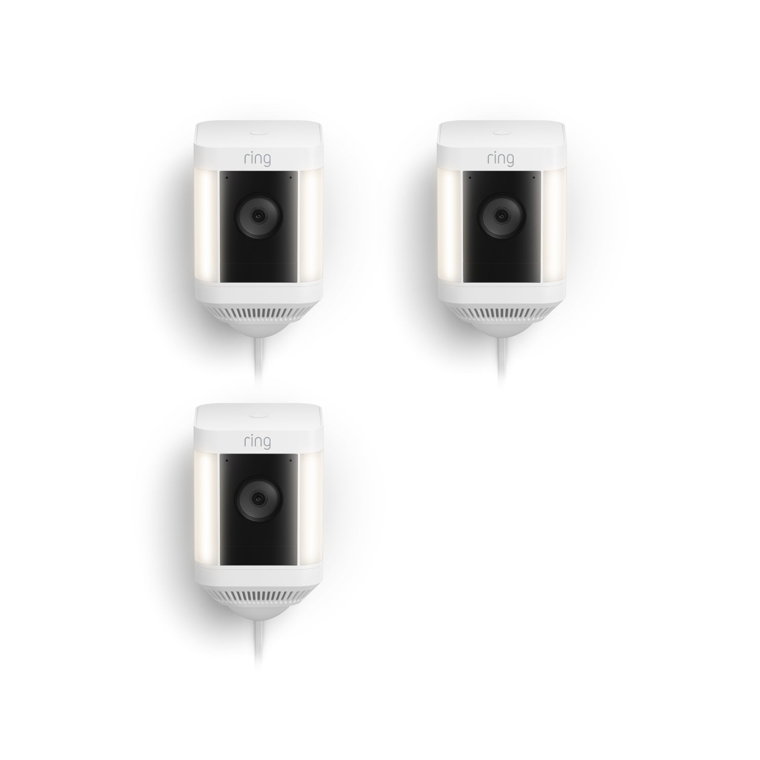 3-Pack Spotlight Cam Plus (Plug-In) - White:3-Pack Spotlight Cam Plus (Plug-In)