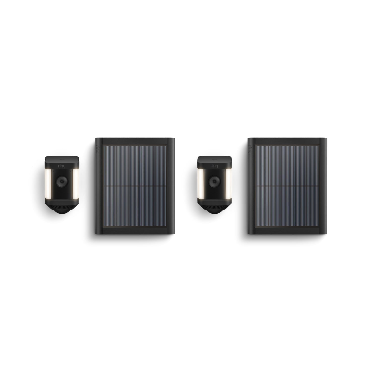 2-Pack Spotlight Cam Plus (Solar) - Black:2-Pack Spotlight Cam Plus (Solar)