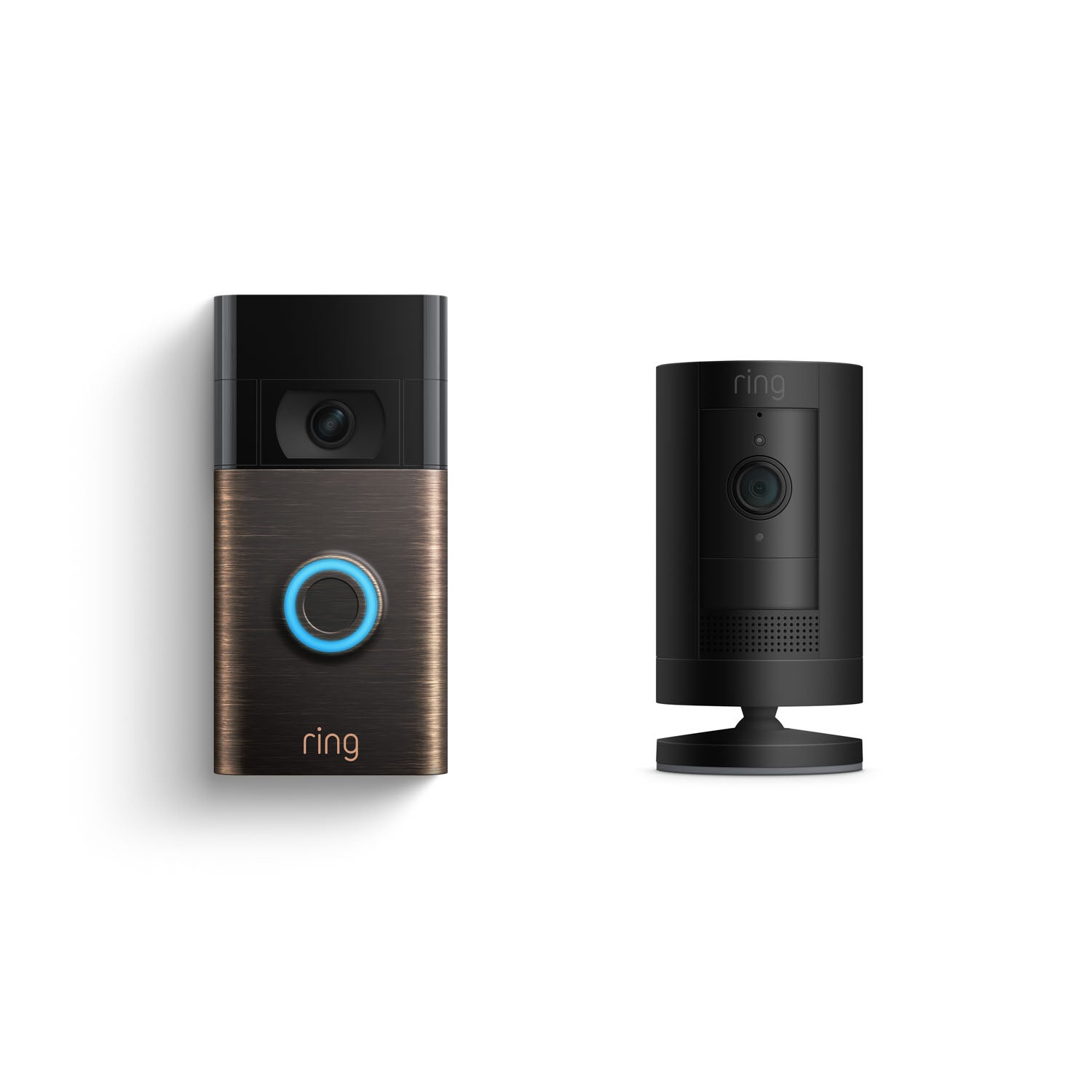 Connected Basic Kit (Video Doorbell (2nd Generation) + Stick Up Cam Battery) - Bronze + Black:Connected Basic Kit (Video Doorbell (2nd Generation) + Stick Up Cam Battery)