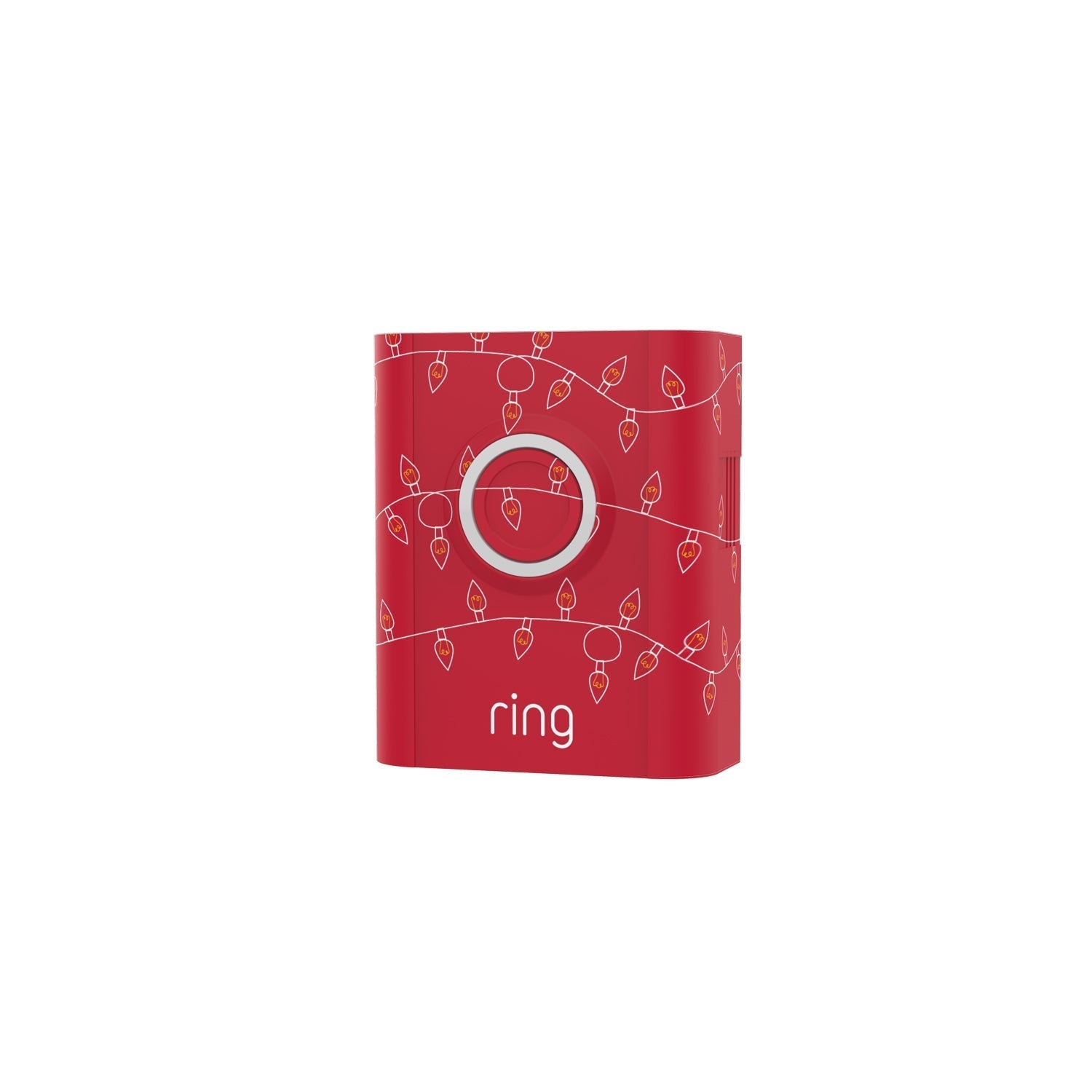 Holiday Interchangeable Faceplate (for Video Doorbell 3, Video Doorbell 3 Plus, Video Doorbell 4, Battery Doorbell Plus) - Christmas Lights Red:Holiday Interchangeable Faceplate (for Video Doorbell 3, Video Doorbell 3 Plus, Video Doorbell 4, Battery Doorbell Plus)