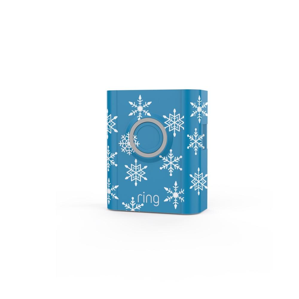 Holiday Interchangeable Faceplate (for Video Doorbell 3, Video Doorbell 3 Plus, Video Doorbell 4, Battery Doorbell Plus) - Snowflakes:Holiday Interchangeable Faceplate (for Video Doorbell 3, Video Doorbell 3 Plus, Video Doorbell 4, Battery Doorbell Plus)