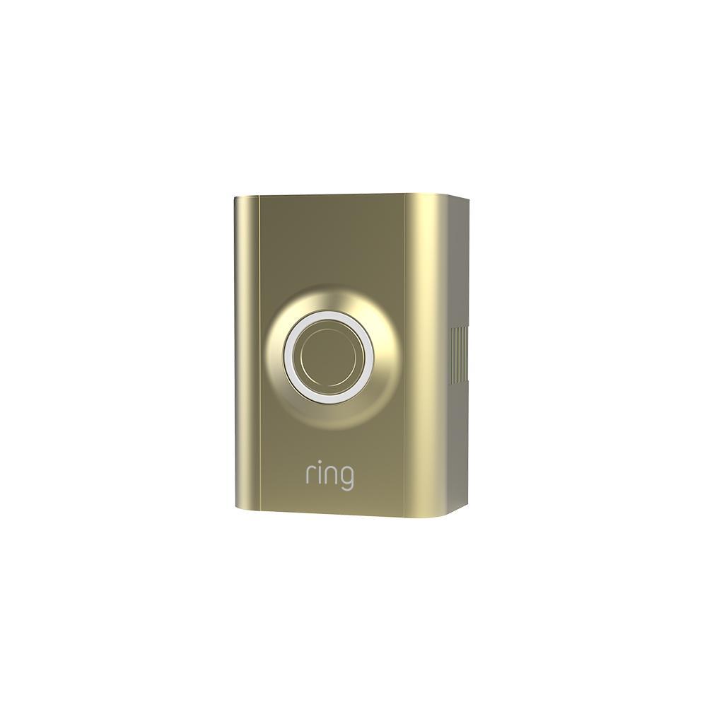 Interchangeable Faceplate (for Ring Video Doorbell 2) - Gold Metal:Interchangeable Faceplate (for Ring Video Doorbell 2)