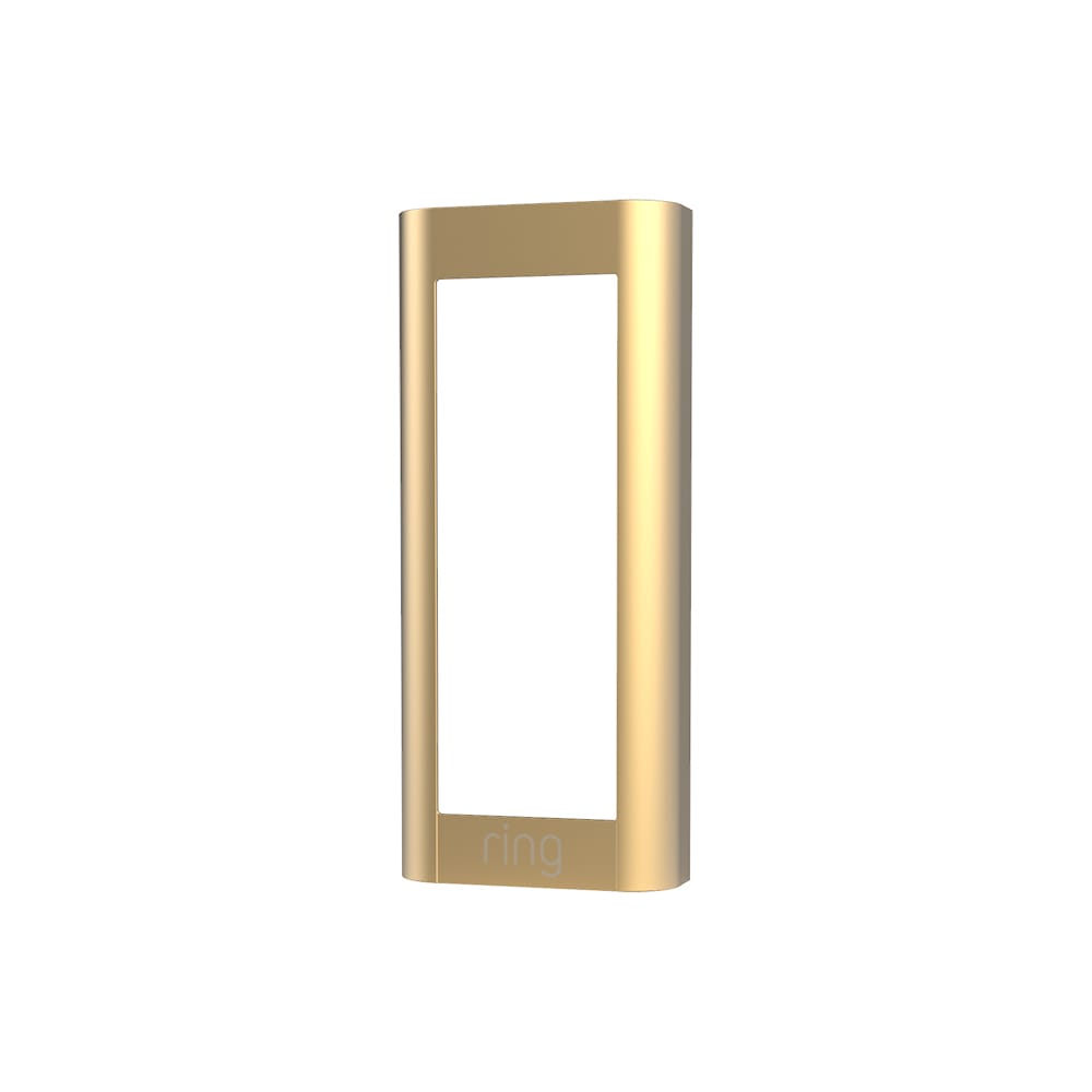 Interchangeable Faceplate (for Wired Doorbell Pro (Video Doorbell Pro 2)) - Gold Metal:Interchangeable Faceplate (for Wired Doorbell Pro (Video Doorbell Pro 2))