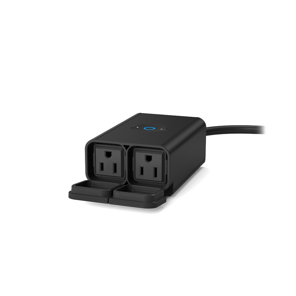 GE CYNC Smart Plug Bundle, (1) Outdoor Smart Plug + (1) Indoor Smart Plug,  Bluetooth and Wi-Fi Outlet Sockets