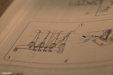 Le mode d'emploi de la surjeteuse