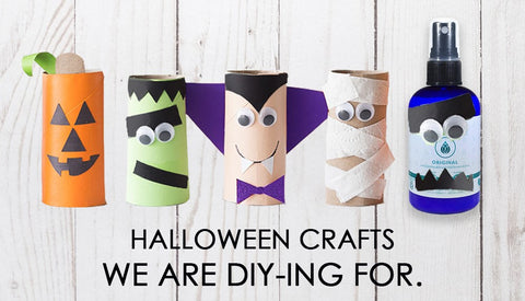 DIY halloween crafts with toilet paper roll