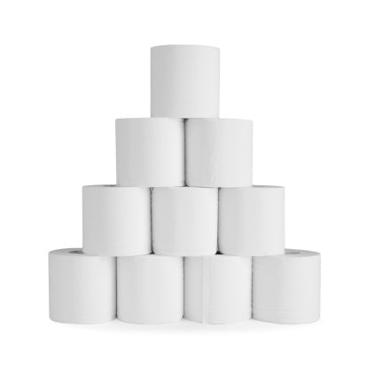 tower of toilet paper
