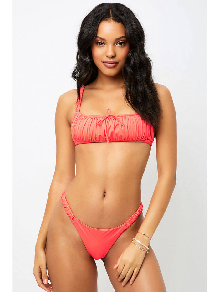 Frankies Bikinis Greta Bottom Coral – Sandpipers