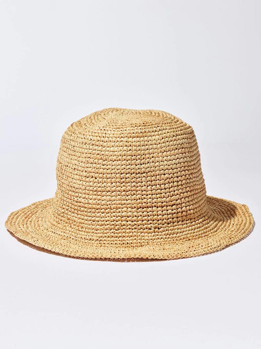 Frankies Bikinis Jax Straw Bucket Hat in Rafia – Sandpipers