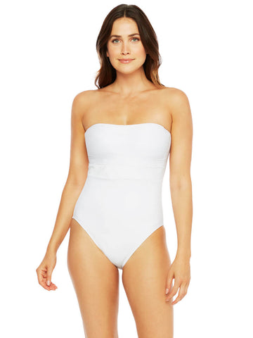 White Bandeau Strapless Bathing Suit for Women - The Angela by Sauipe