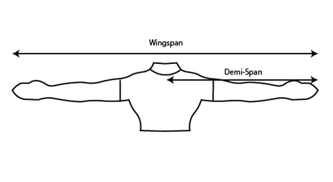how measure winspang or demi span
