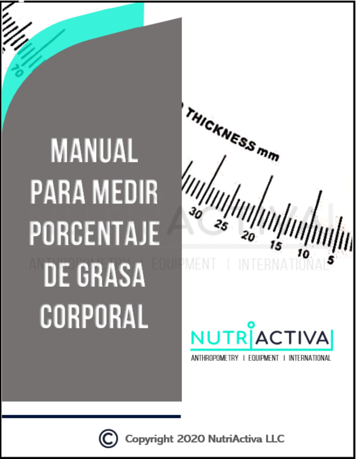  Slim Guide Pinza de pliegue con software de grasa corporal y  manual multilingüe (negro) : Salud y Hogar