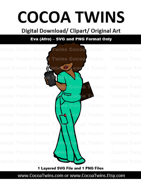 Download Digital Download Nurse Eva Svg Layered File And Png File Format Cocoa Twins