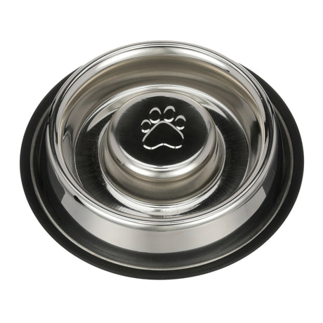 Leather Brothers Stainless Steel Non Tip Feeding Bowl 2 Quarts - 8303