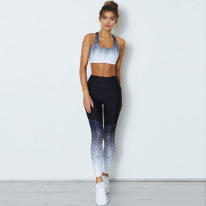 matching leggings and sports bra