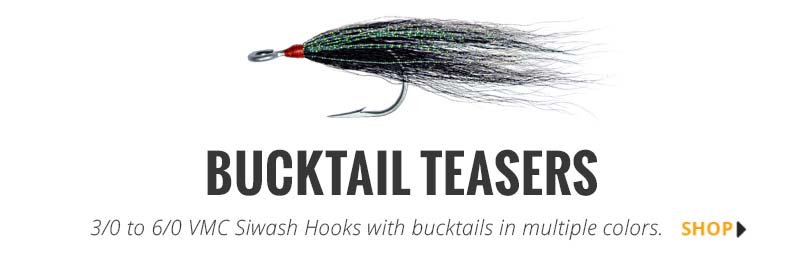 VMC Bucktail Teasers – Tagged Hook Size_6/0 – Hogy Lure Company