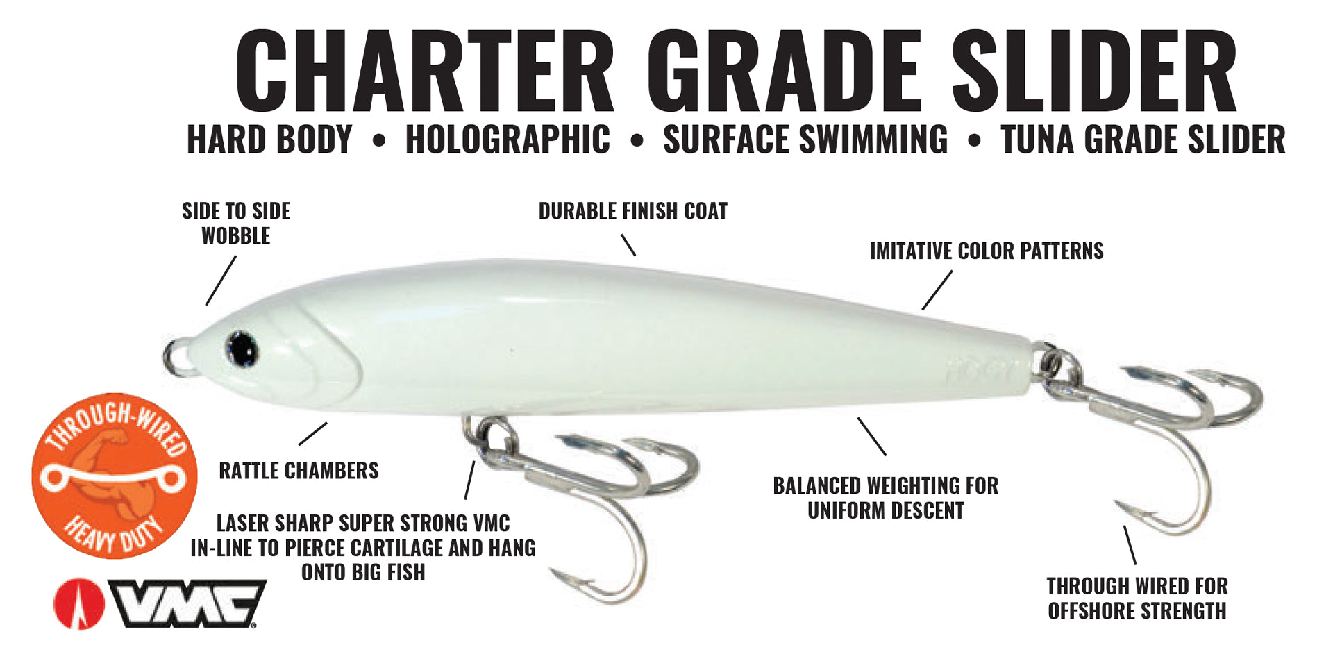 Charter Grade Slider – Tagged Weight_1.5oz – Hogy Lure Company Online Shop