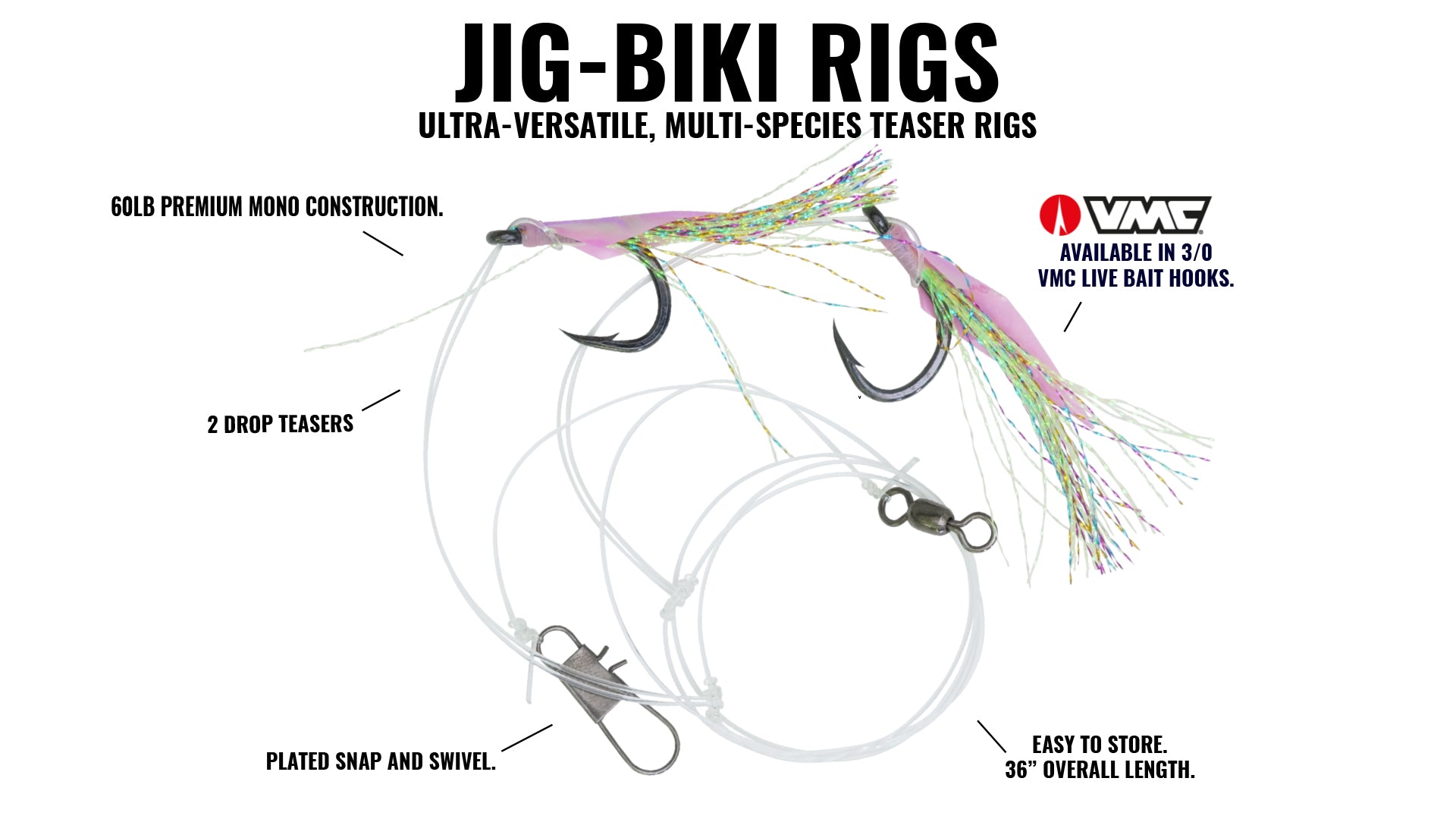 🚨New Squid-Biki Rigs are available now! Squid Biki-Rigs are designed for  balanced visibility in a variety of conditions. Featuring a…