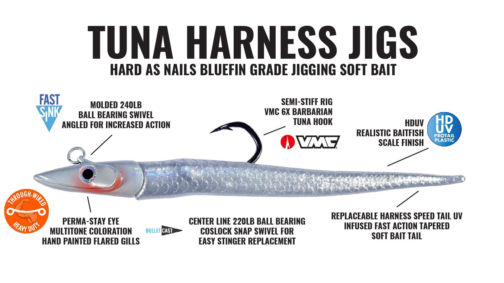 6oz Tuna Harness Jig Kit (4pc)