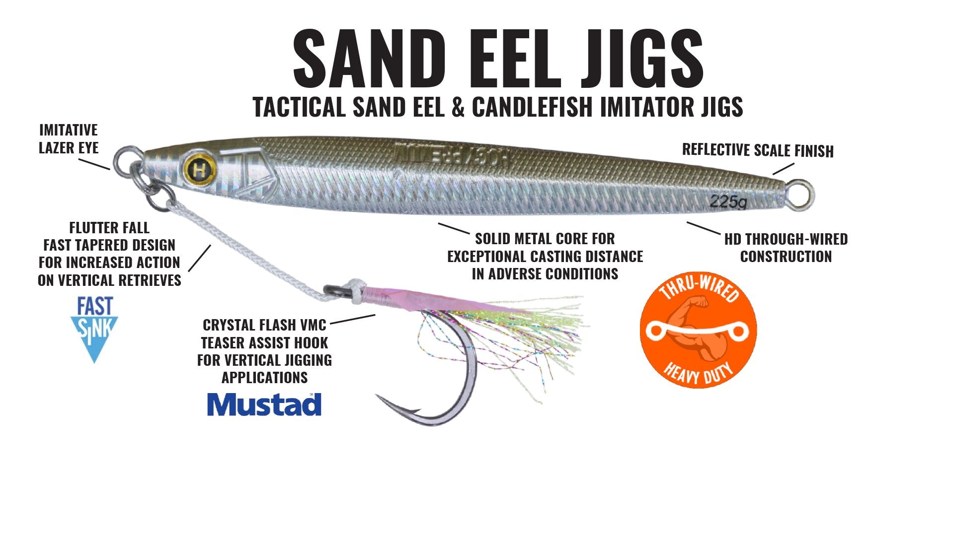 Sand Eel Jigs – Tagged Weight_16oz – Hogy Lure Company Online Shop