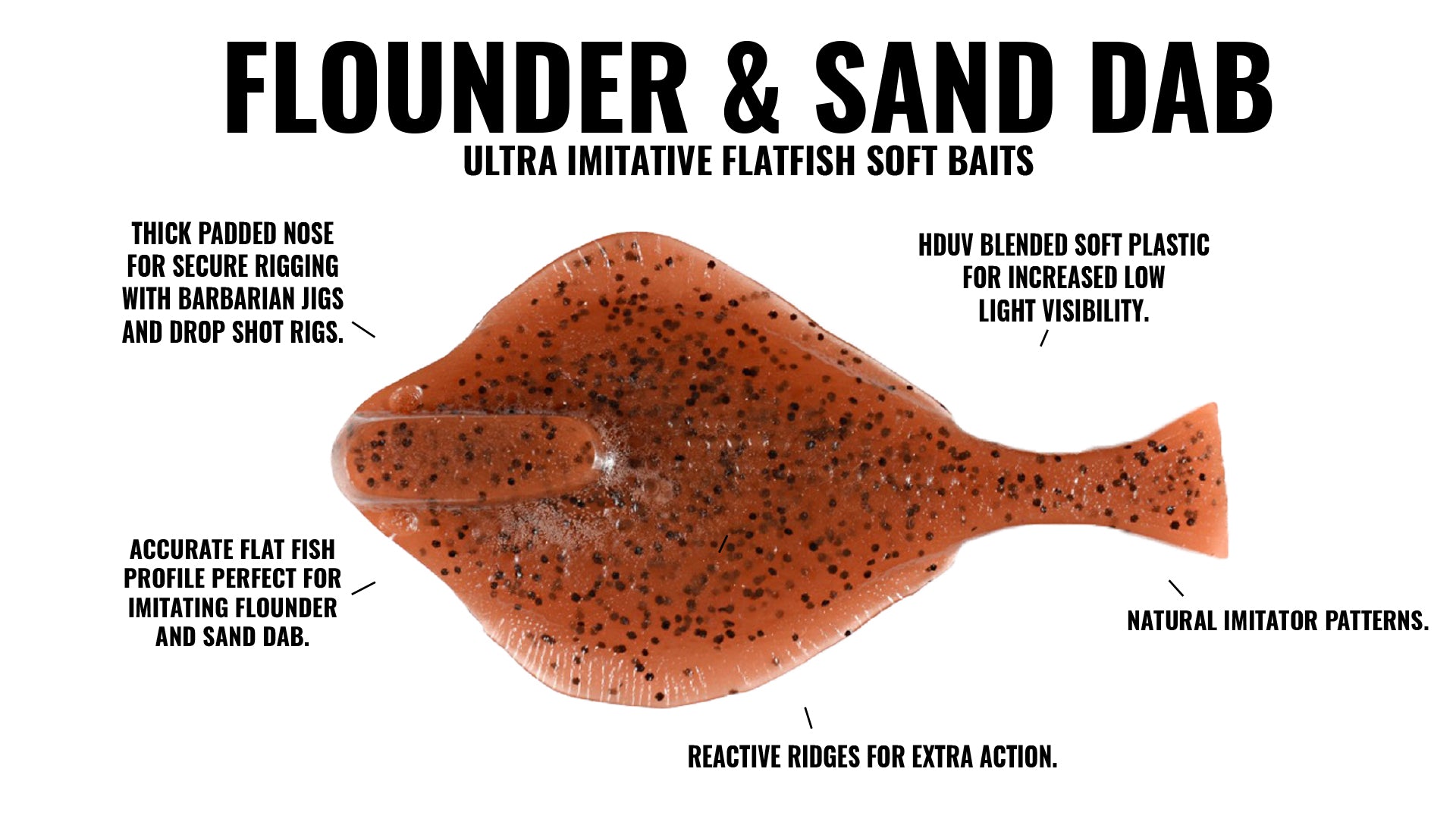 DIY Jig Head Rigged Sand Dab Soft Bait – Hogy Lure Company Online Shop