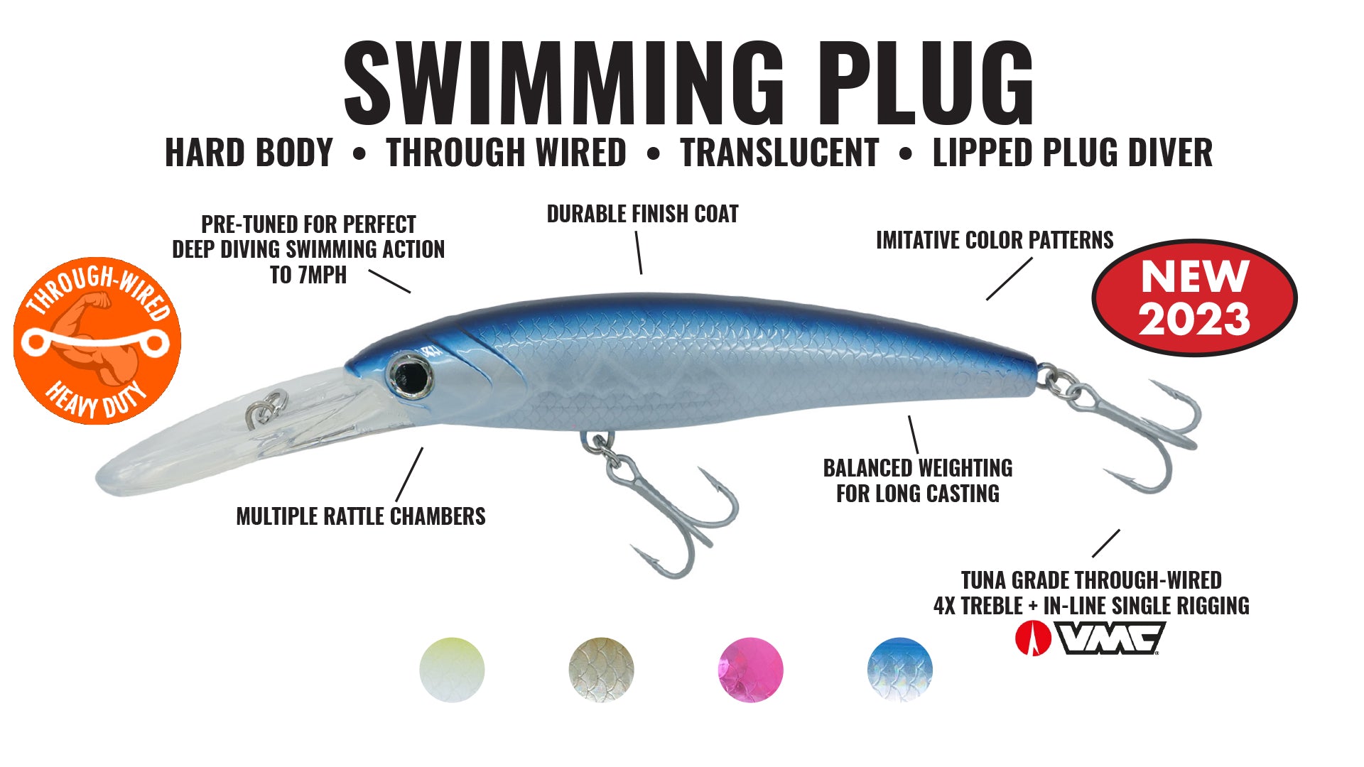 Charter Grade Swimming Plugs – Hogy Lure Company Online Shop