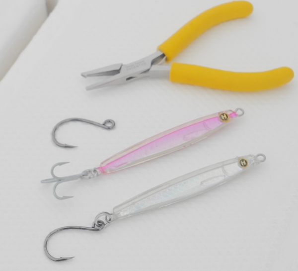 Q: Do I rig in-line hooks facing up or down on Epoxy Jigs and